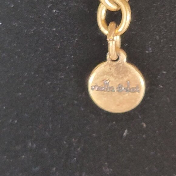 Stella & Dot Gold Tone Simple Modest Dainty Long Colorful Beaded Necklace - Picture 6 of 6